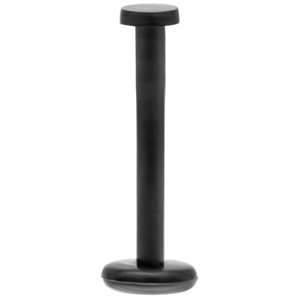 Barra básica negra Push-Fit de pie sobre fondo blanco