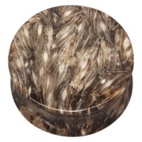 Organic Feather Agate Plug