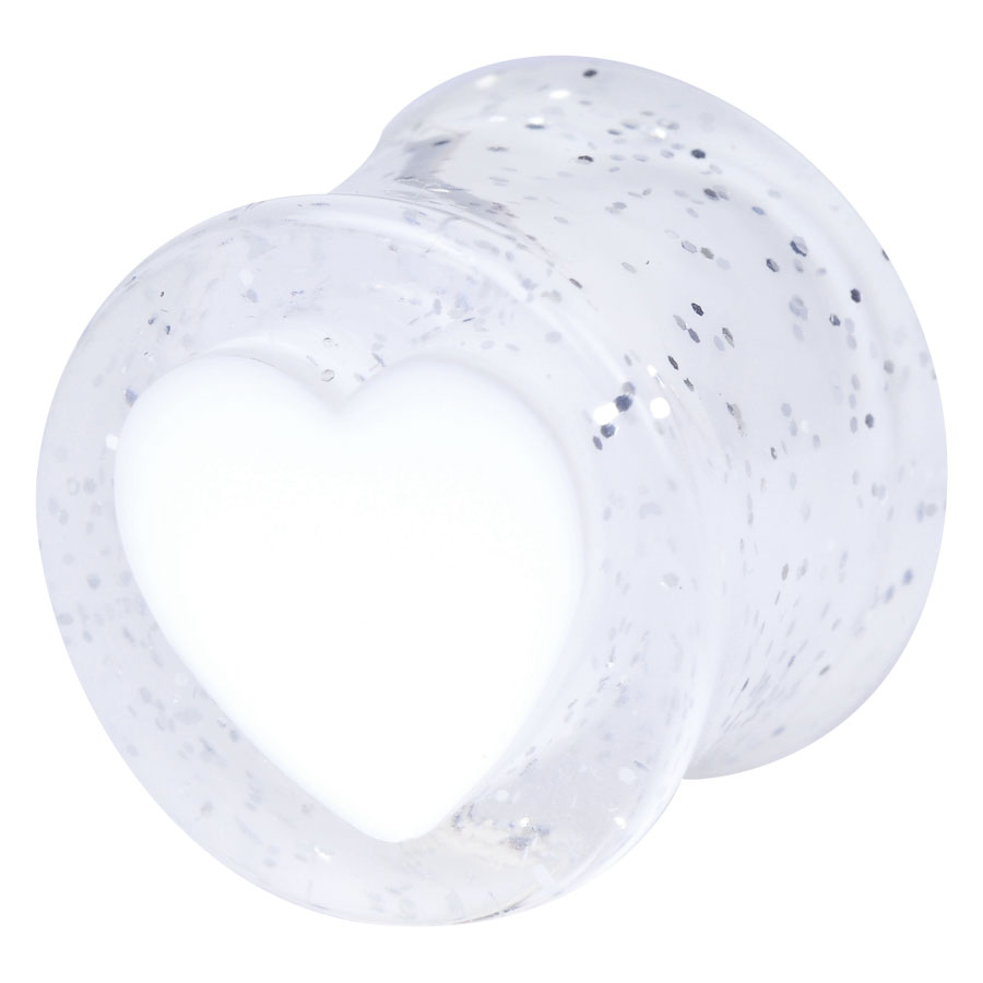 Glitter Heart Plug