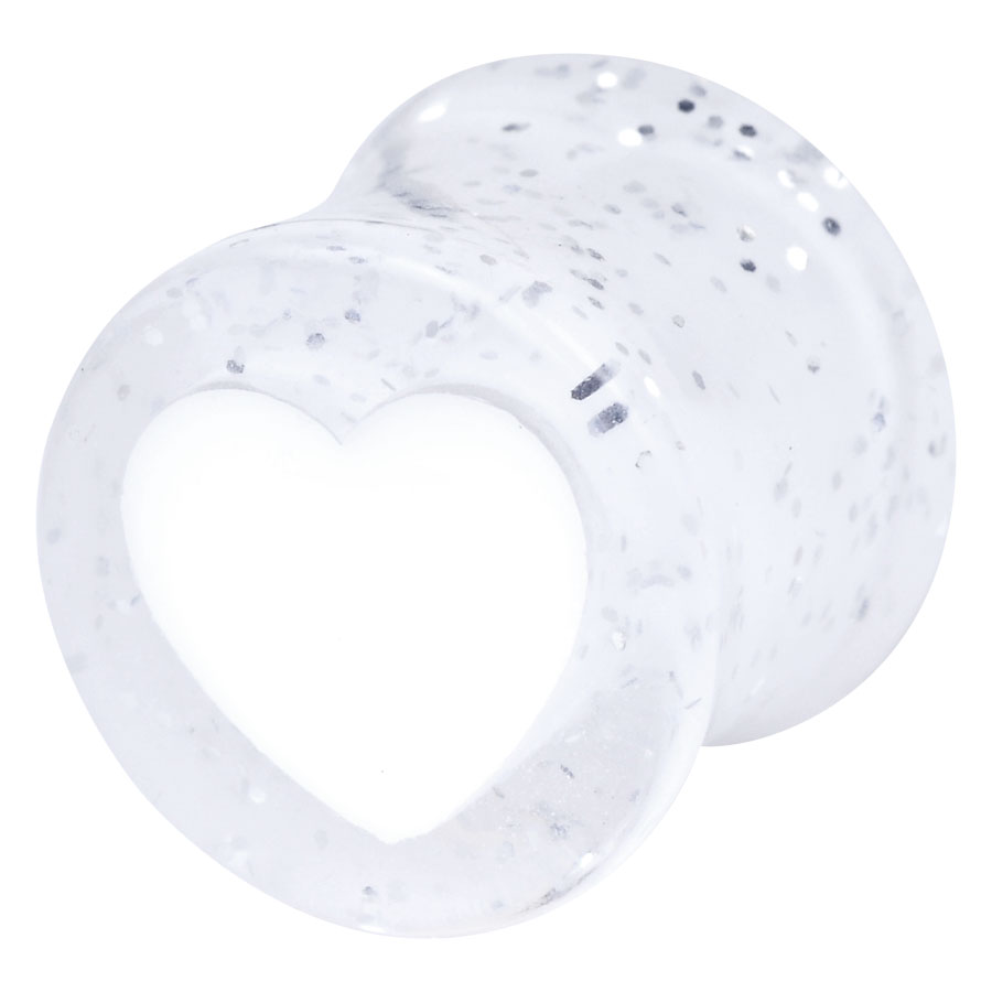 Glitter Heart Plug