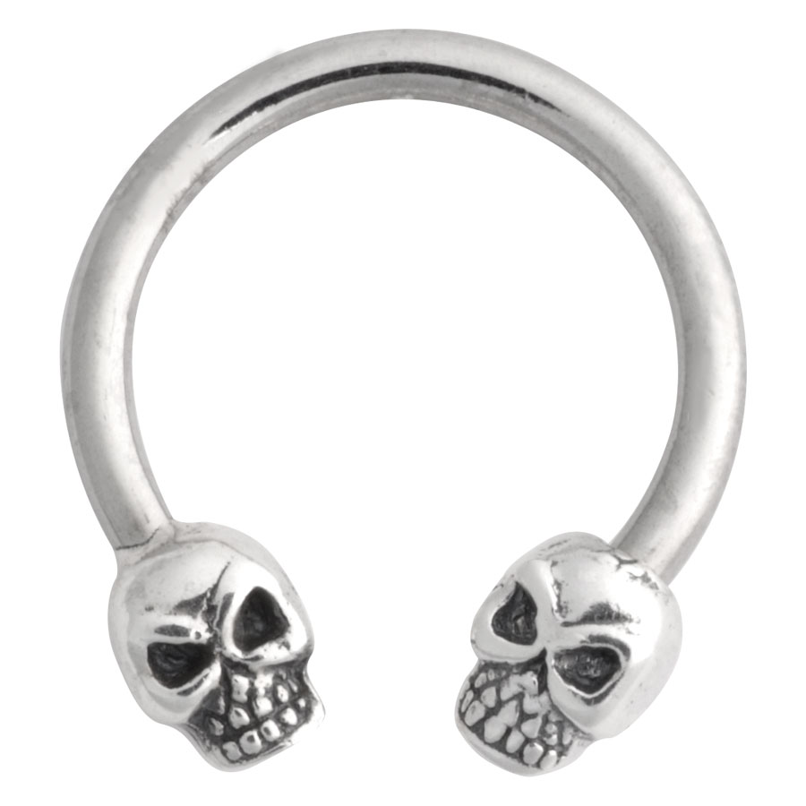 Steel Basicline® Nipple Circular Barbell Skull