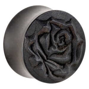 Rose on Ebony Wood