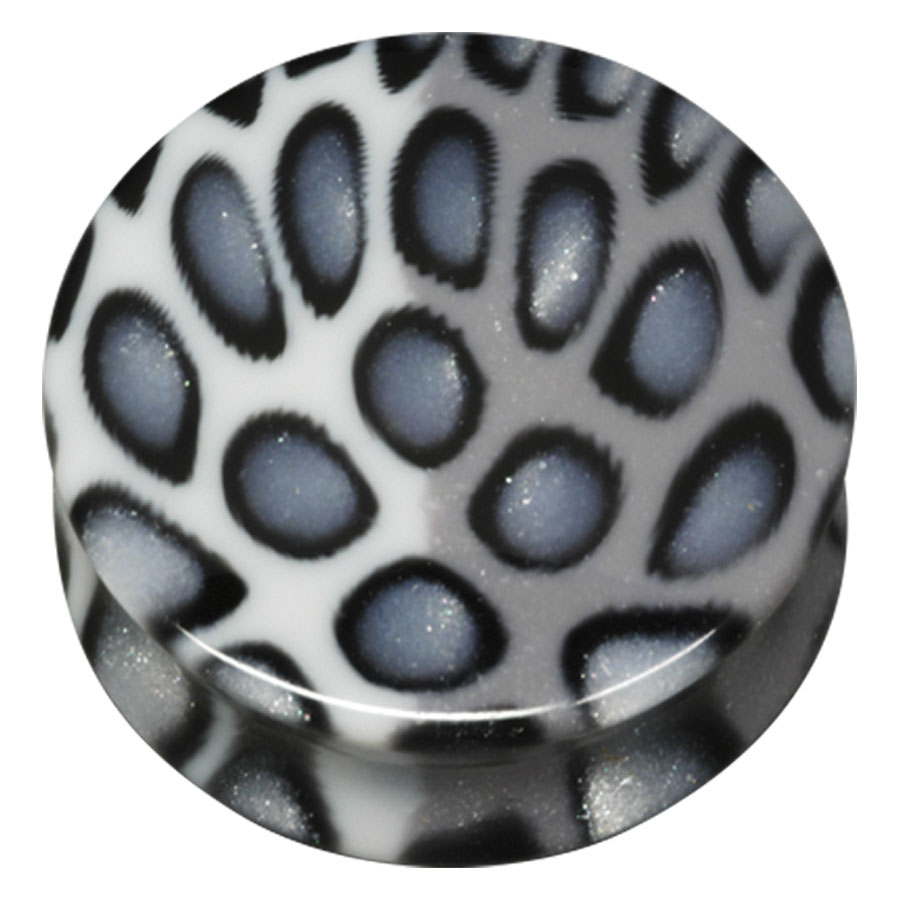 Silver Glitter Paw Plug