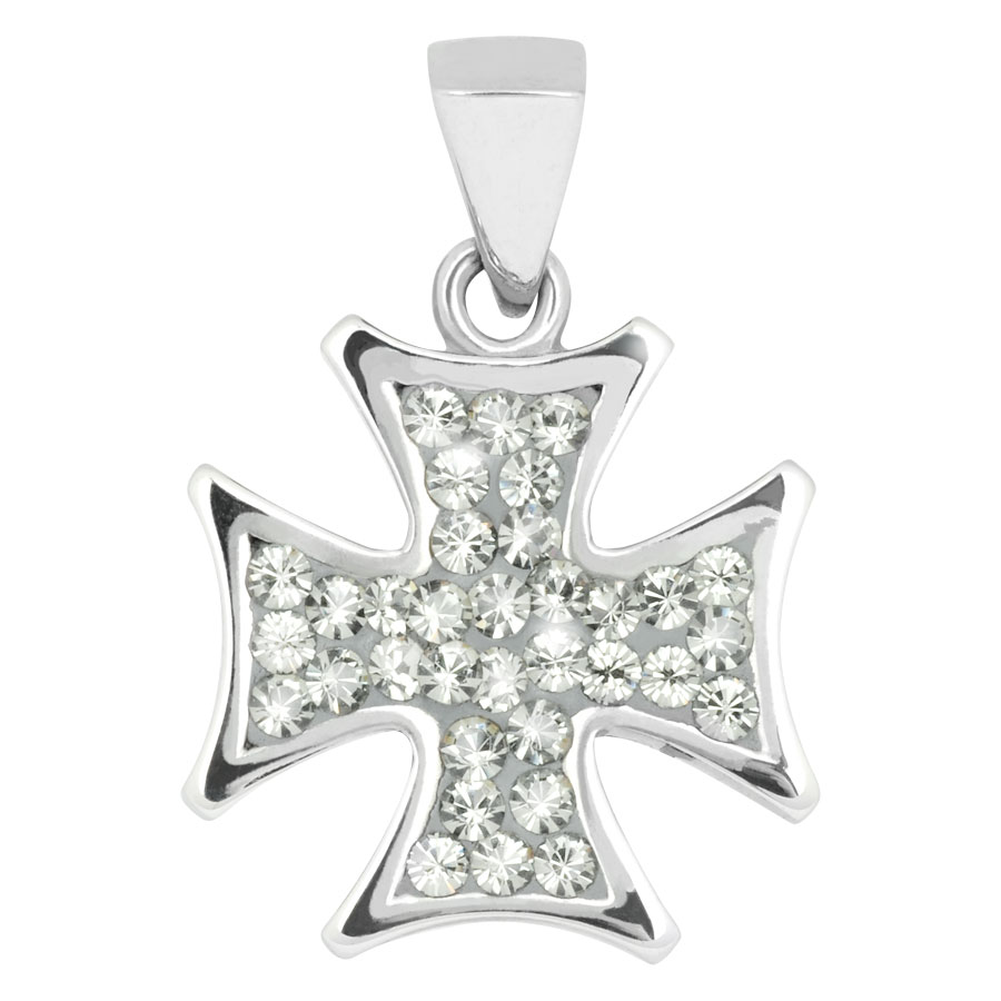 Steel Basicline® - Casting Multi Jewelled Iron Cross