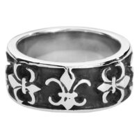 Steel Basicline® Fleur de Lis Ring