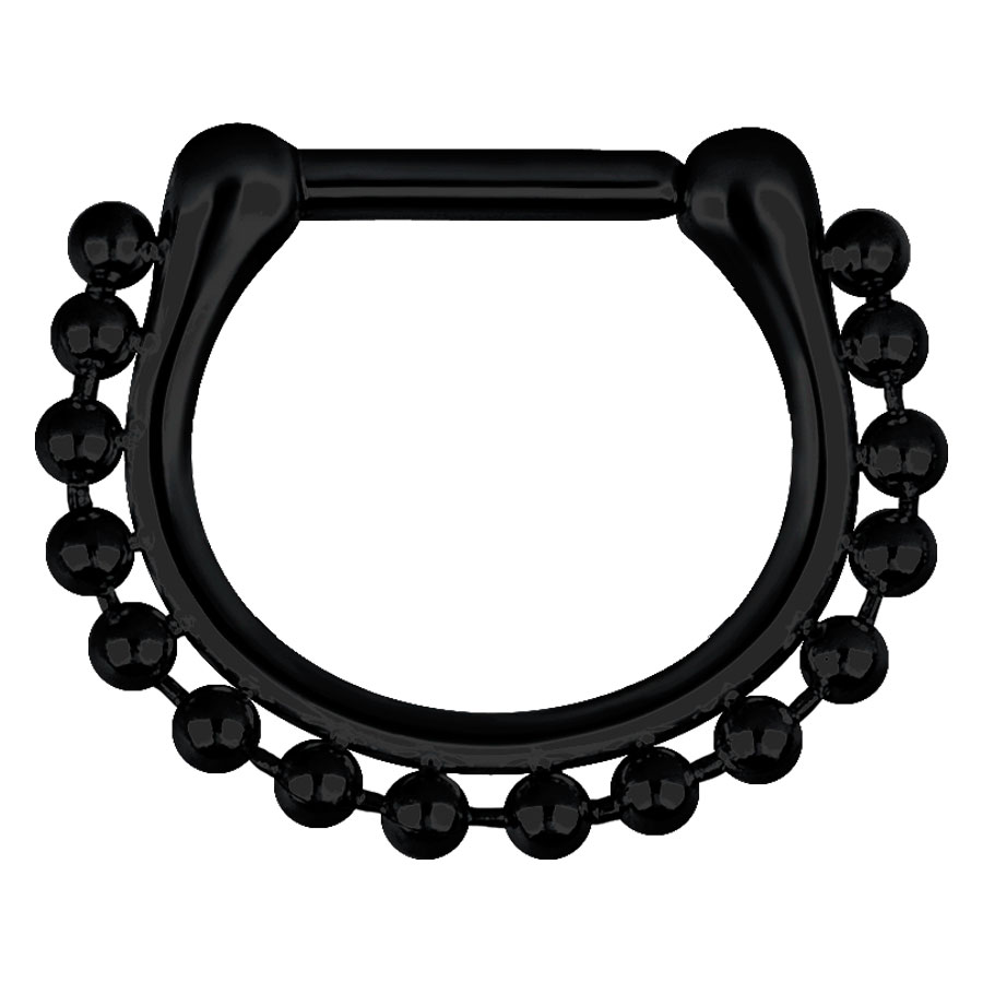 Steel Blackline® - Hinged Septum Shiny Chain