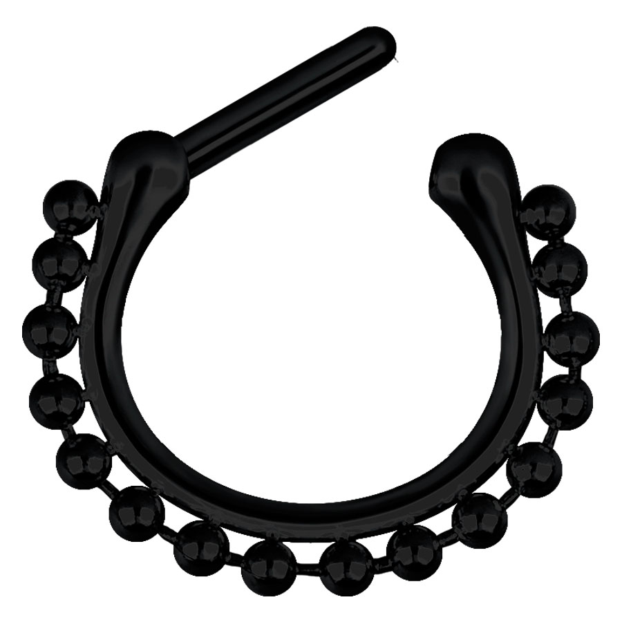 Steel Blackline® - Hinged Septum Shiny Chain
