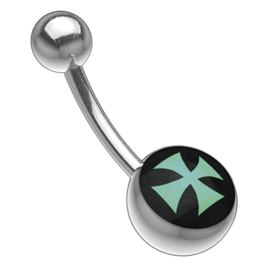 Picturebell 1.6x10mm Cross green/black