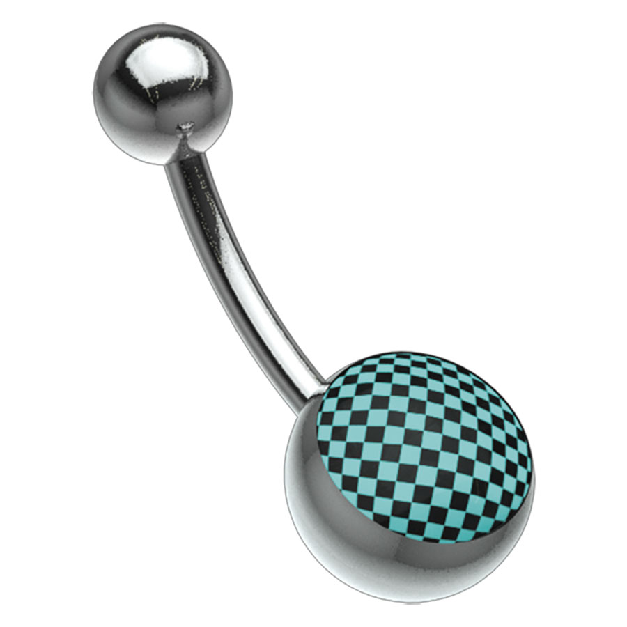 Titan Highline® Picturebell Chessboard Black/Turquoise