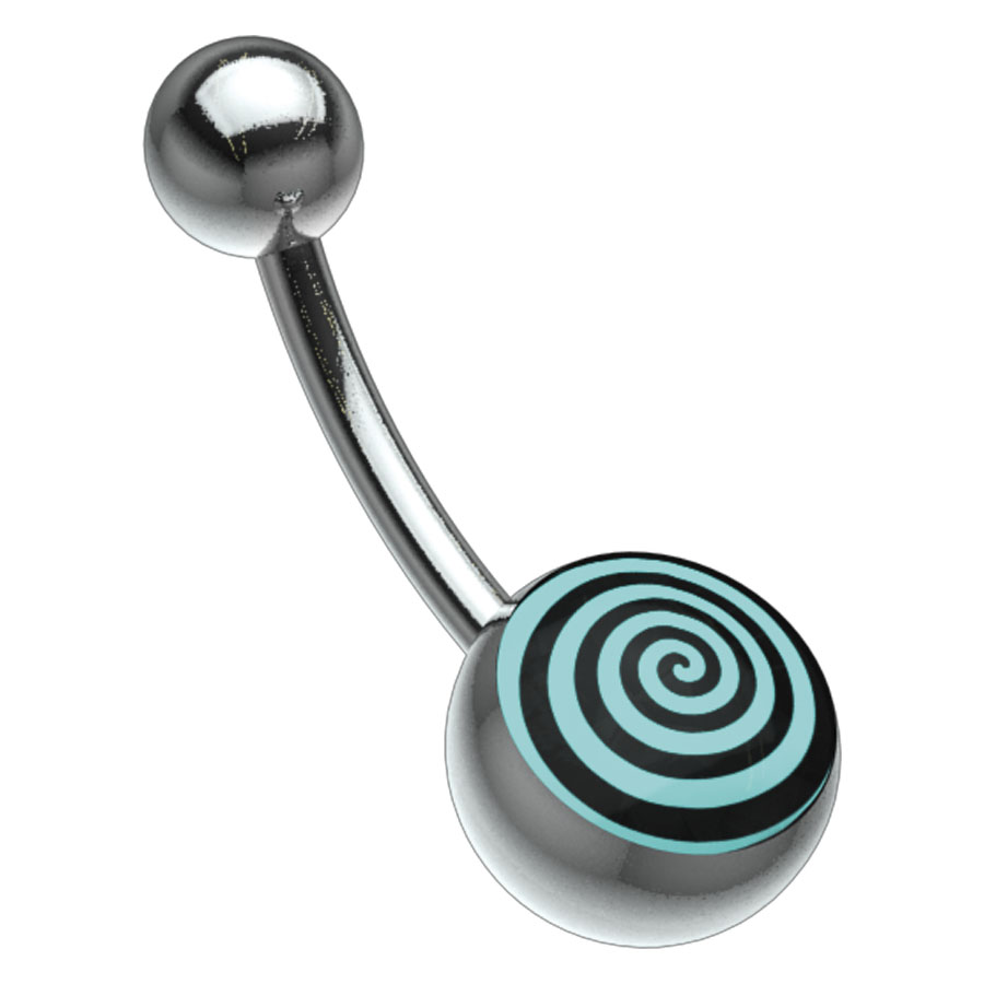 Titan Picturebell Spiral Turquoise/Black