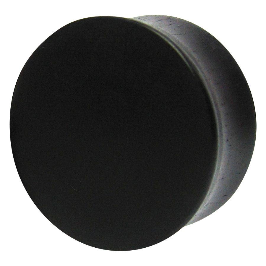 Flat Ebony Wood Plug