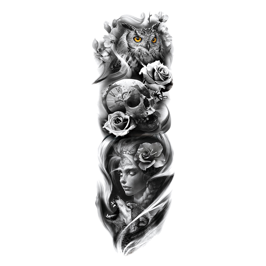 Time Black and Grey Tattoos
