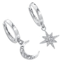 Moon and Polarstar Earstuds