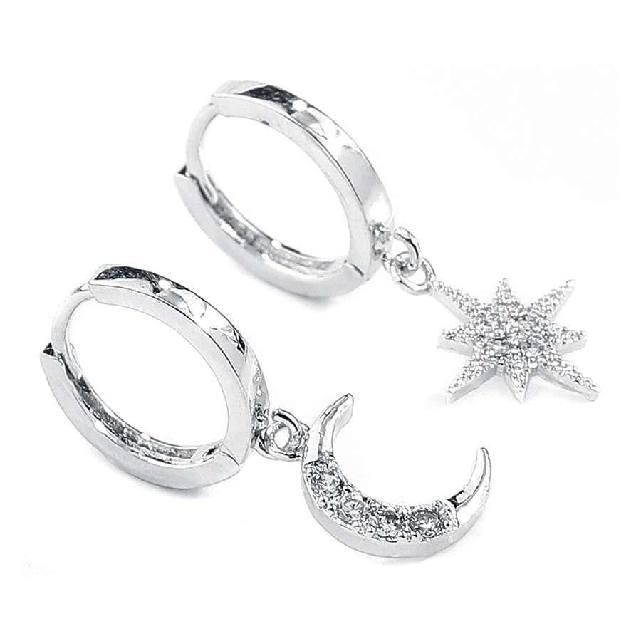 Moon and Polarstar Earstuds