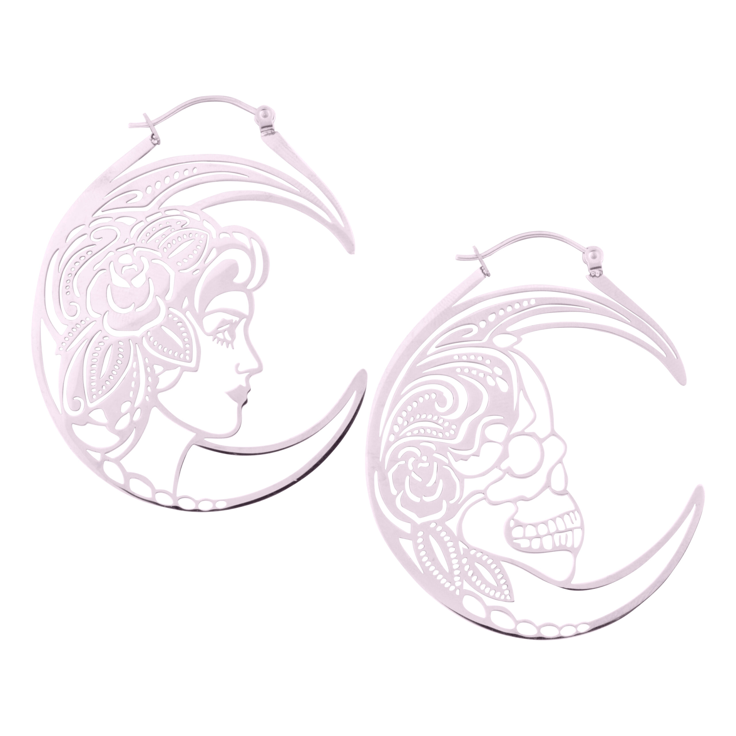 Skull Couple Hoops Skull Couple Hoops