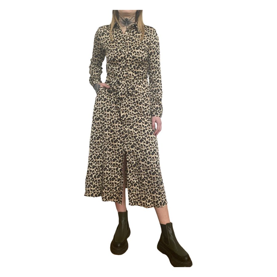Leoparden Kleid Hell