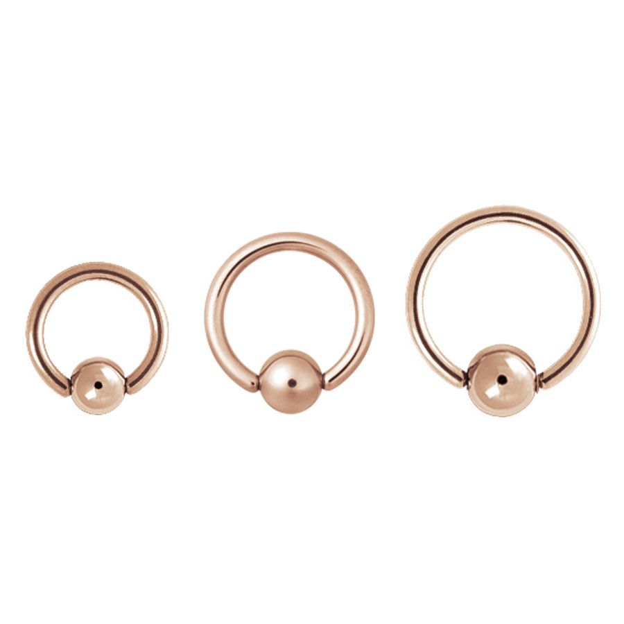 Steel Roseline - Basic Ball Closure Ring Steel Roseline - Basic Ball Closure Ring