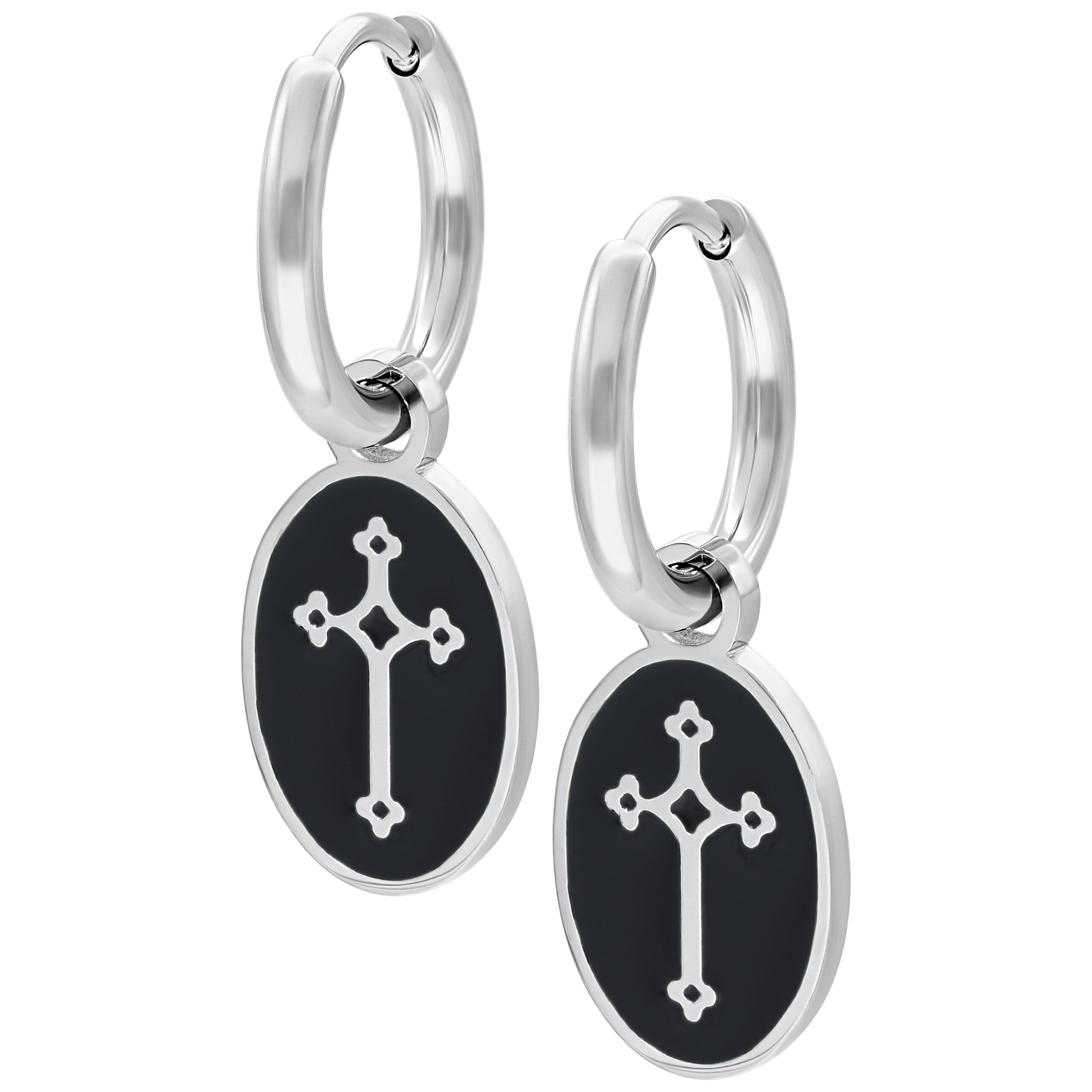 Little Vintage Cross Hoops Little Vintage Cross Hoops