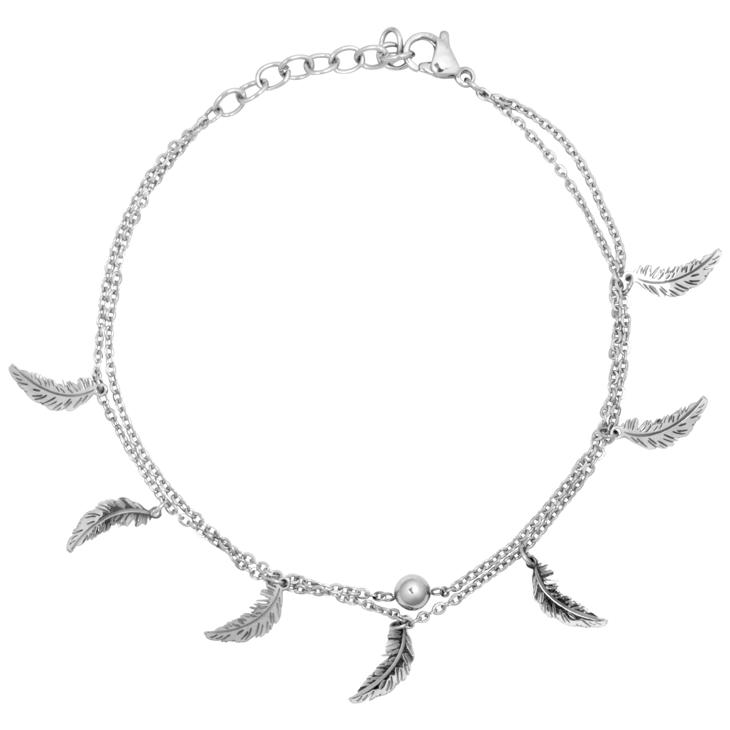Feathers Multilayer Ankle Chain Feathers Multilayer Ankle Chain