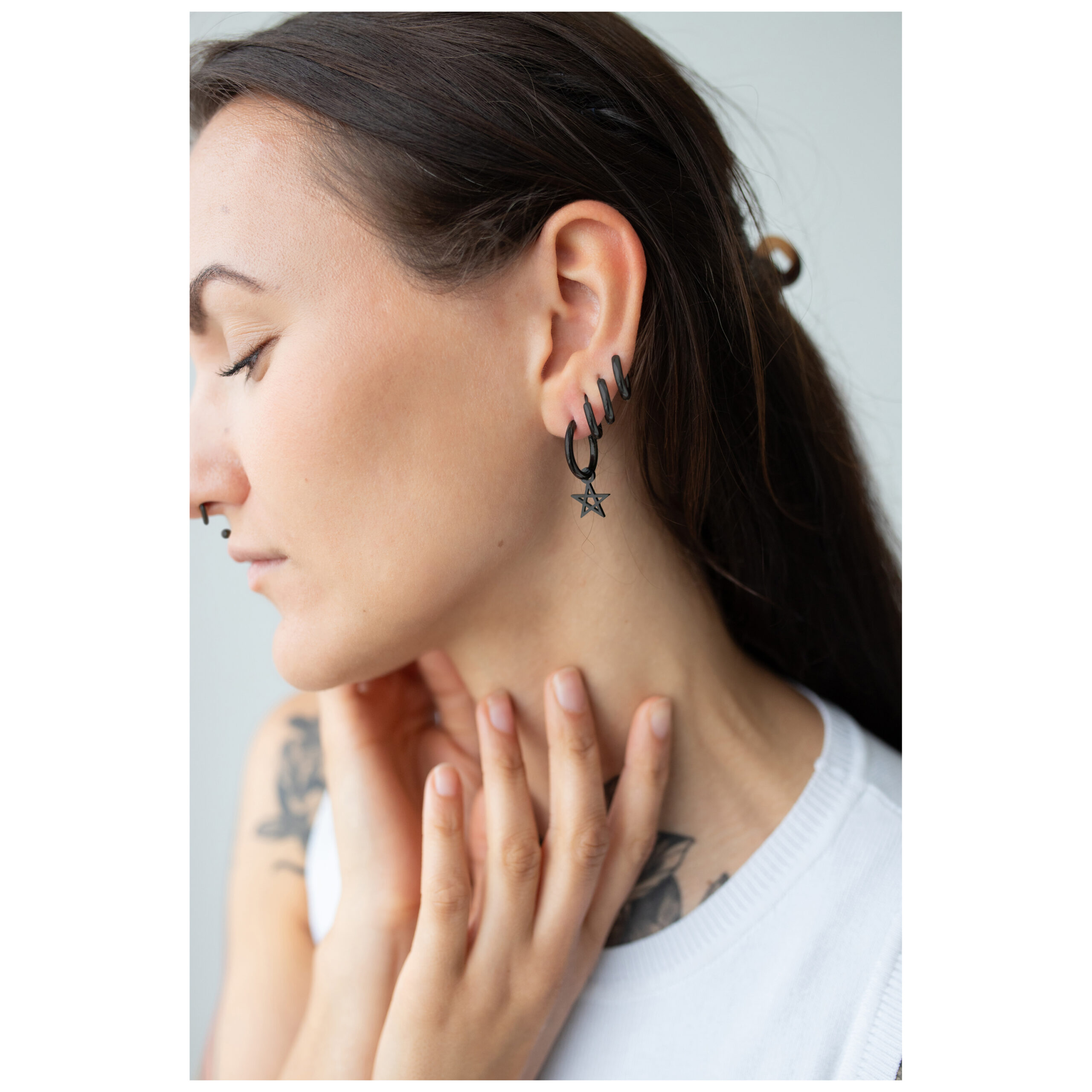 Little Pentagram Hoops Little Pentagram Hoops