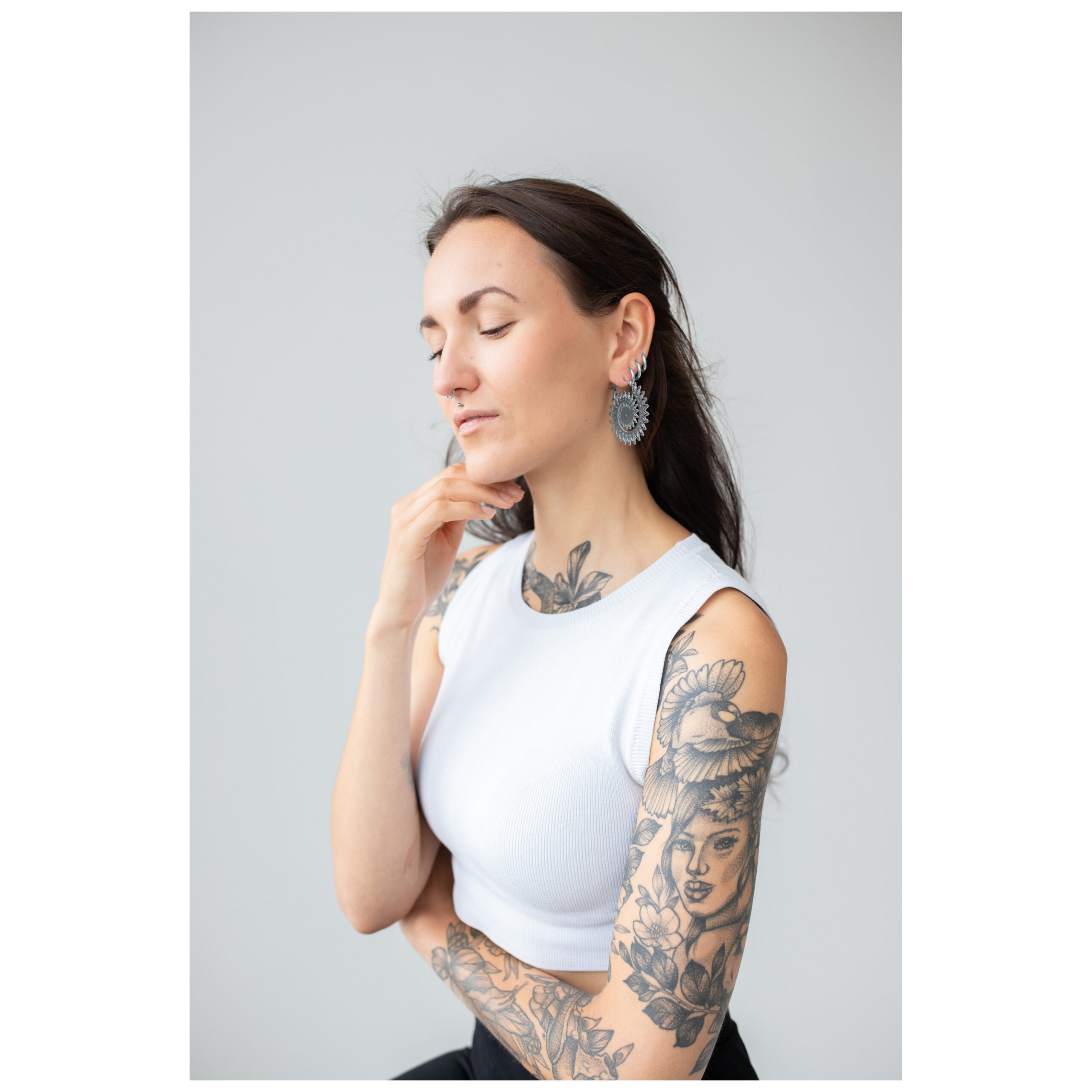 Floral Nautilus Hoops Floral Nautilus Hoops