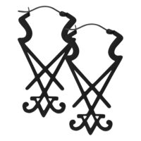 Sigil of Lucifer Hoops