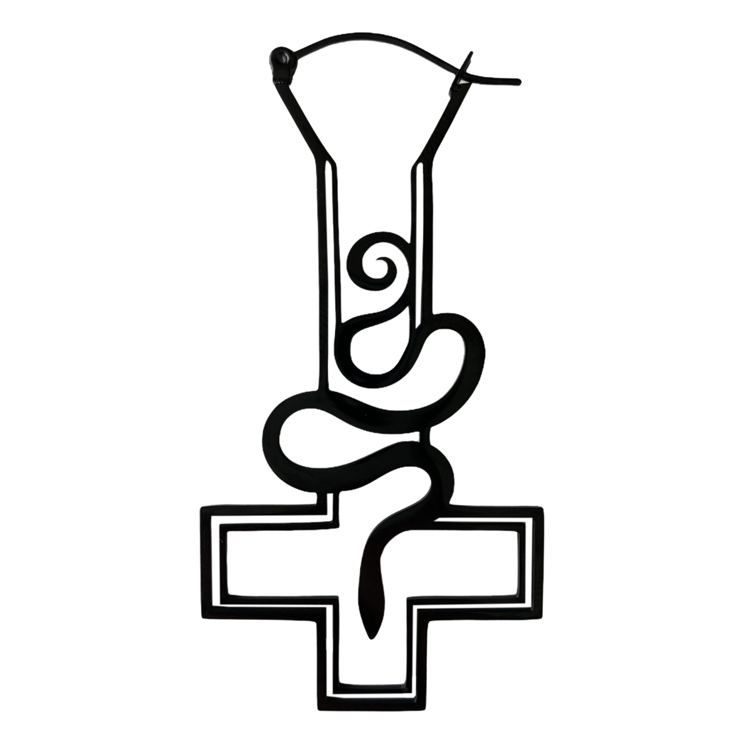 Cross Snake Sinner Hoops Cross Snake Sinner Hoops