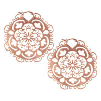 Steel Roseline® Flower Hoop Rose Gold