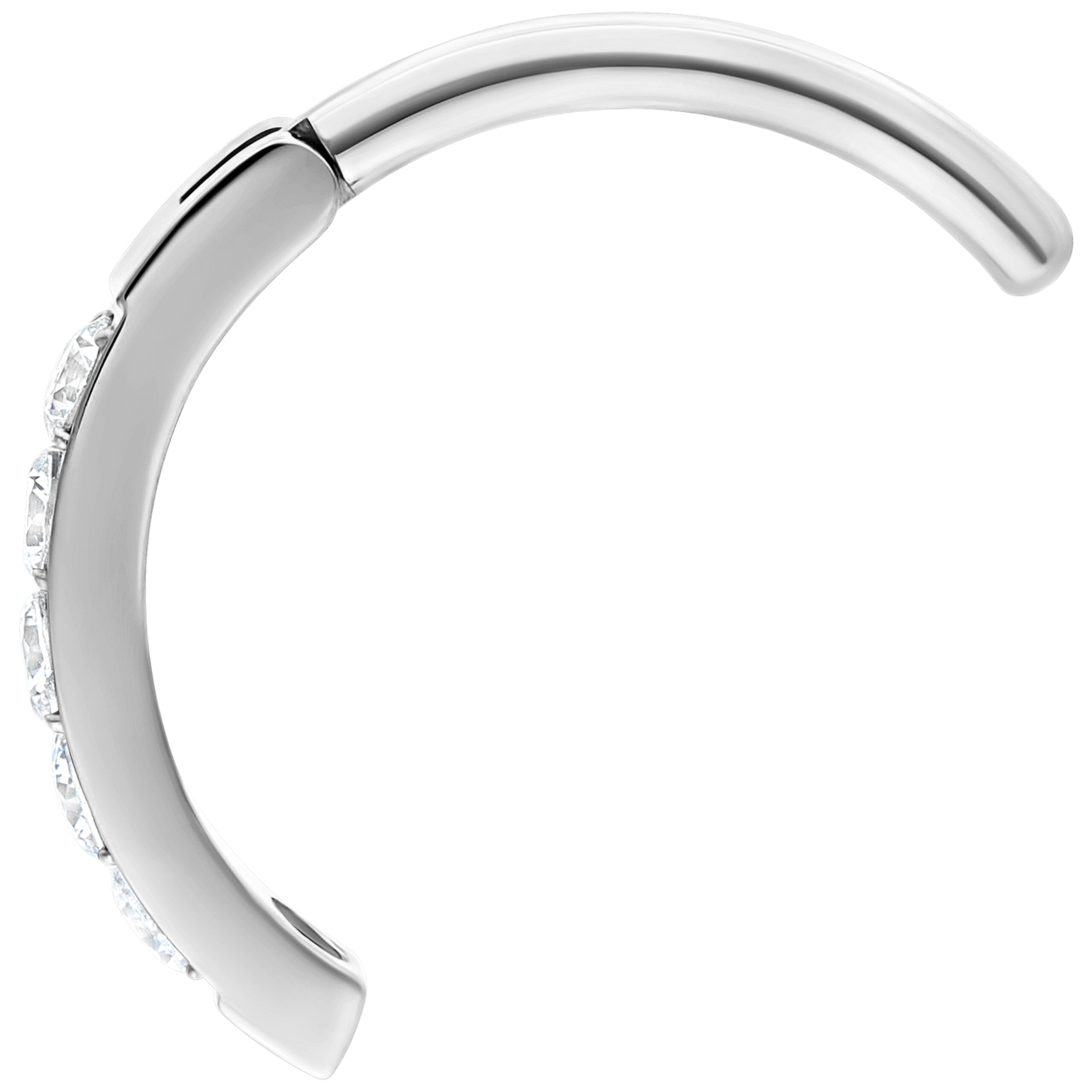 Round Crystal Belly Arch Clicker Round Crystal Belly Arch Clicker