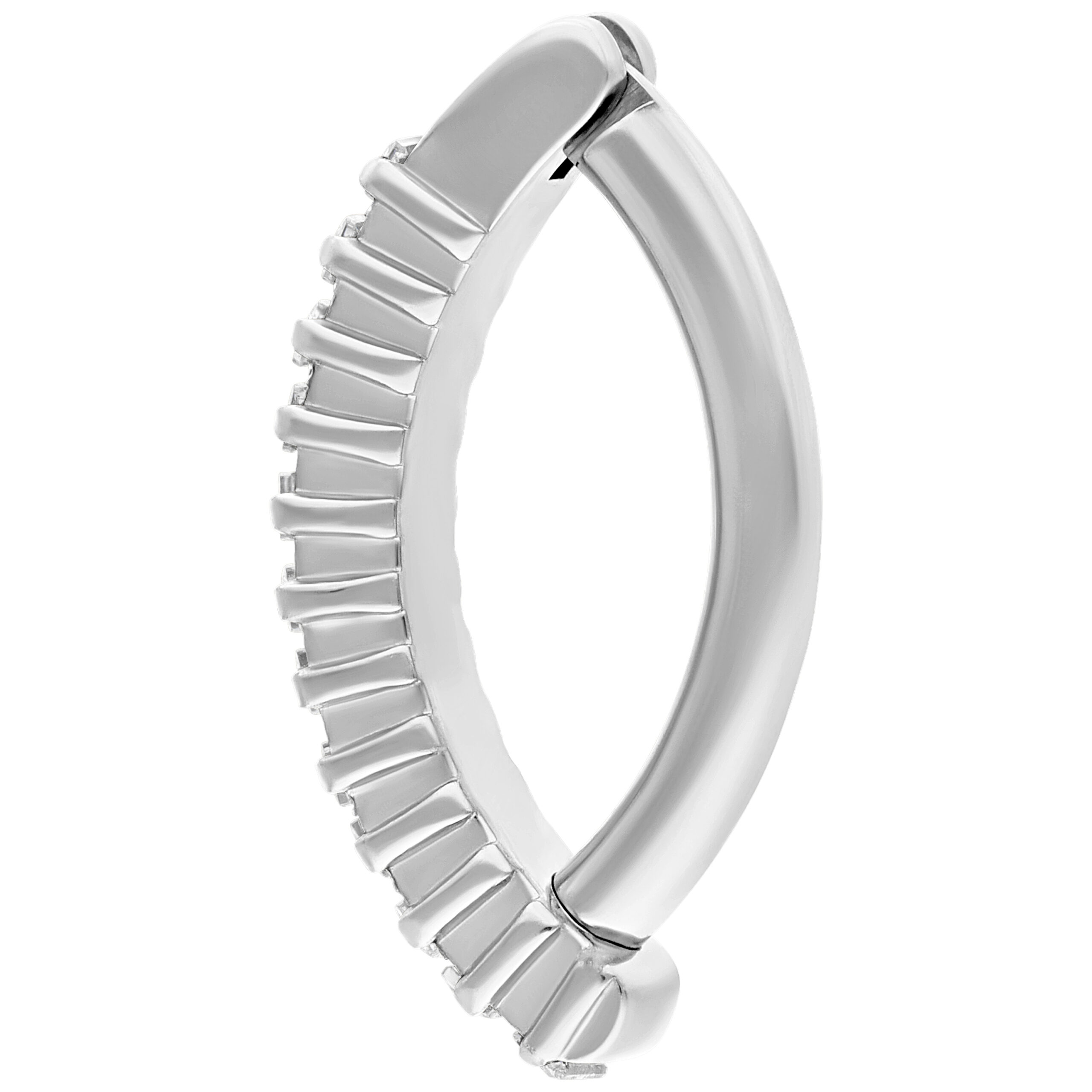 Square Crystal Belly Arch Clicker Square Crystal Belly Arch Clicker