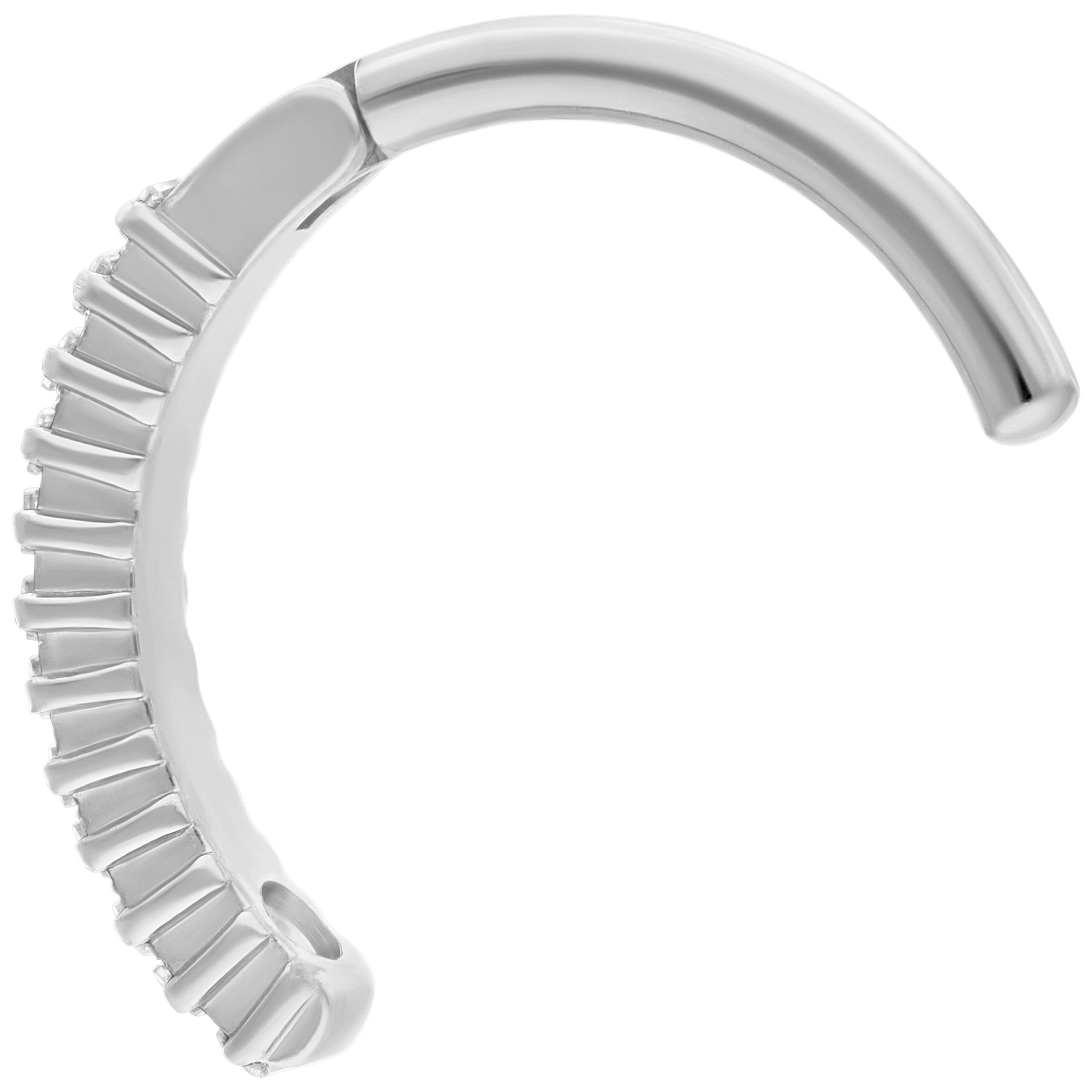 Square Crystal Belly Arch Clicker Square Crystal Belly Arch Clicker