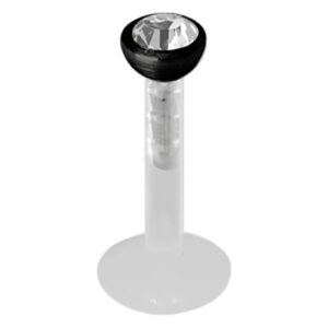 Micro Jewelled Push-fit Labret 