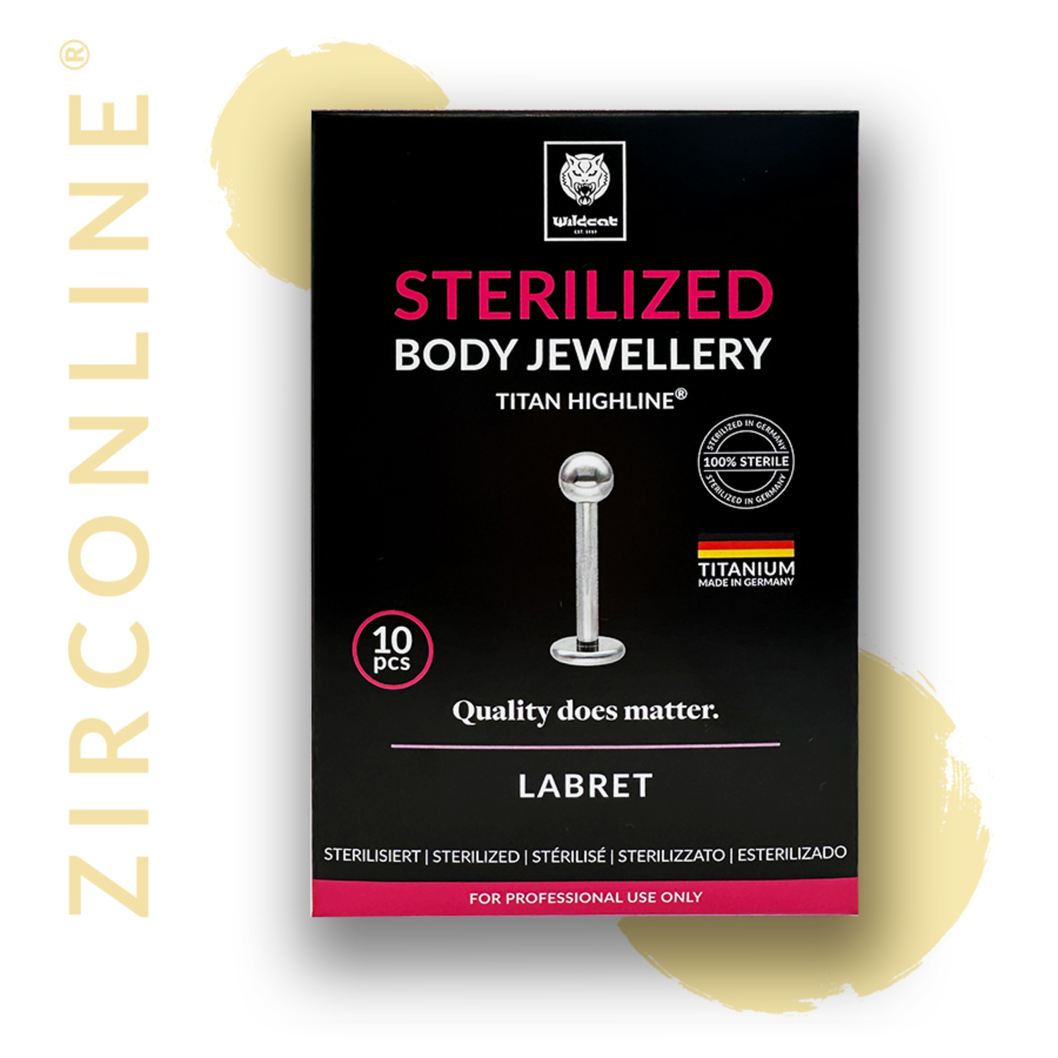 Sterilized Micro Labret Gold Sterilized Micro Labret Gold