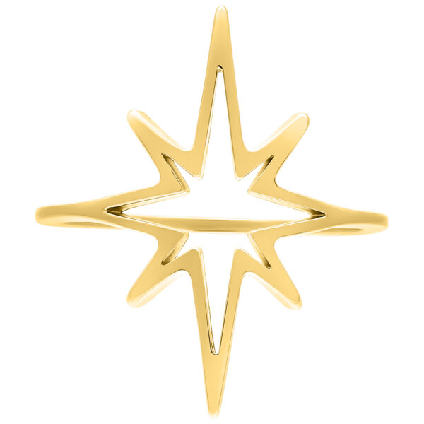 Anillo Polar Star dorado de 17 mm sobre fondo blanco