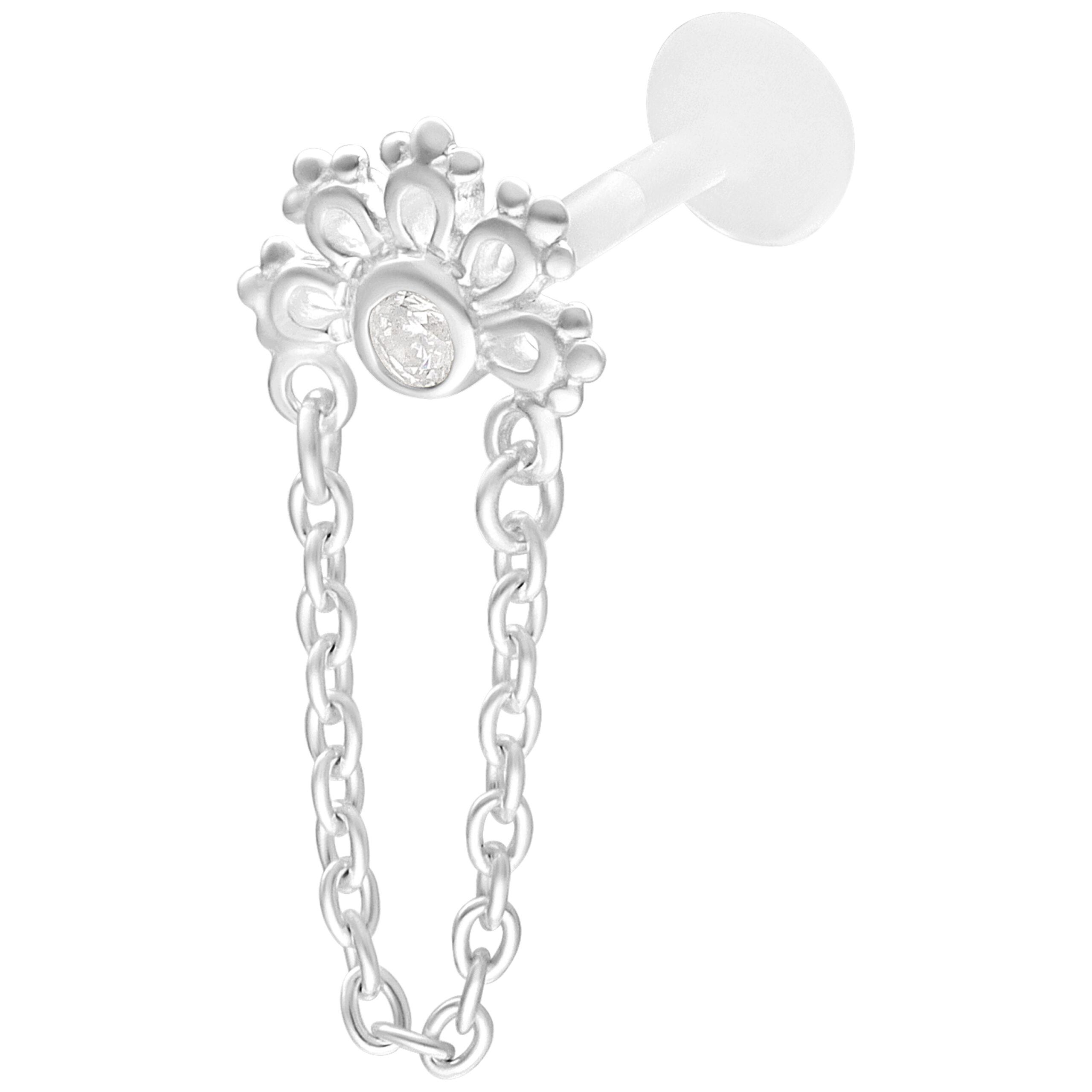 Crystal Sunrise Push Fit Labret Crystal Sunrise Push Fit Labret