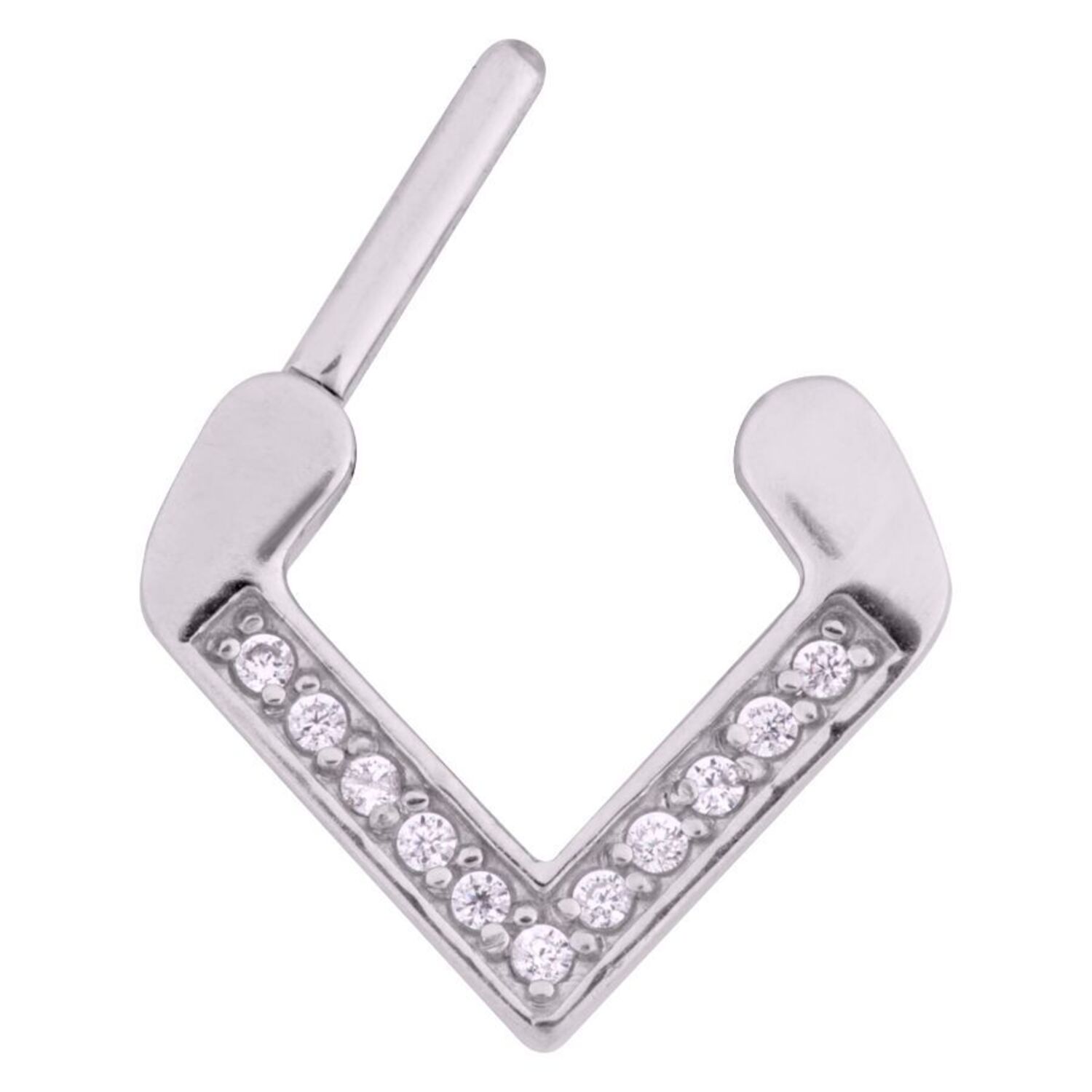 Jewelled Triangle Septum Clicker Jewelled Triangle Septum Clicker