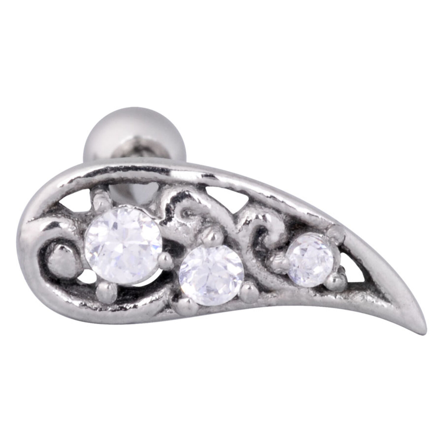 Steel Basicline® Upper Ear Barbell Flower Steel Basicline® Upper Ear Barbell Flower