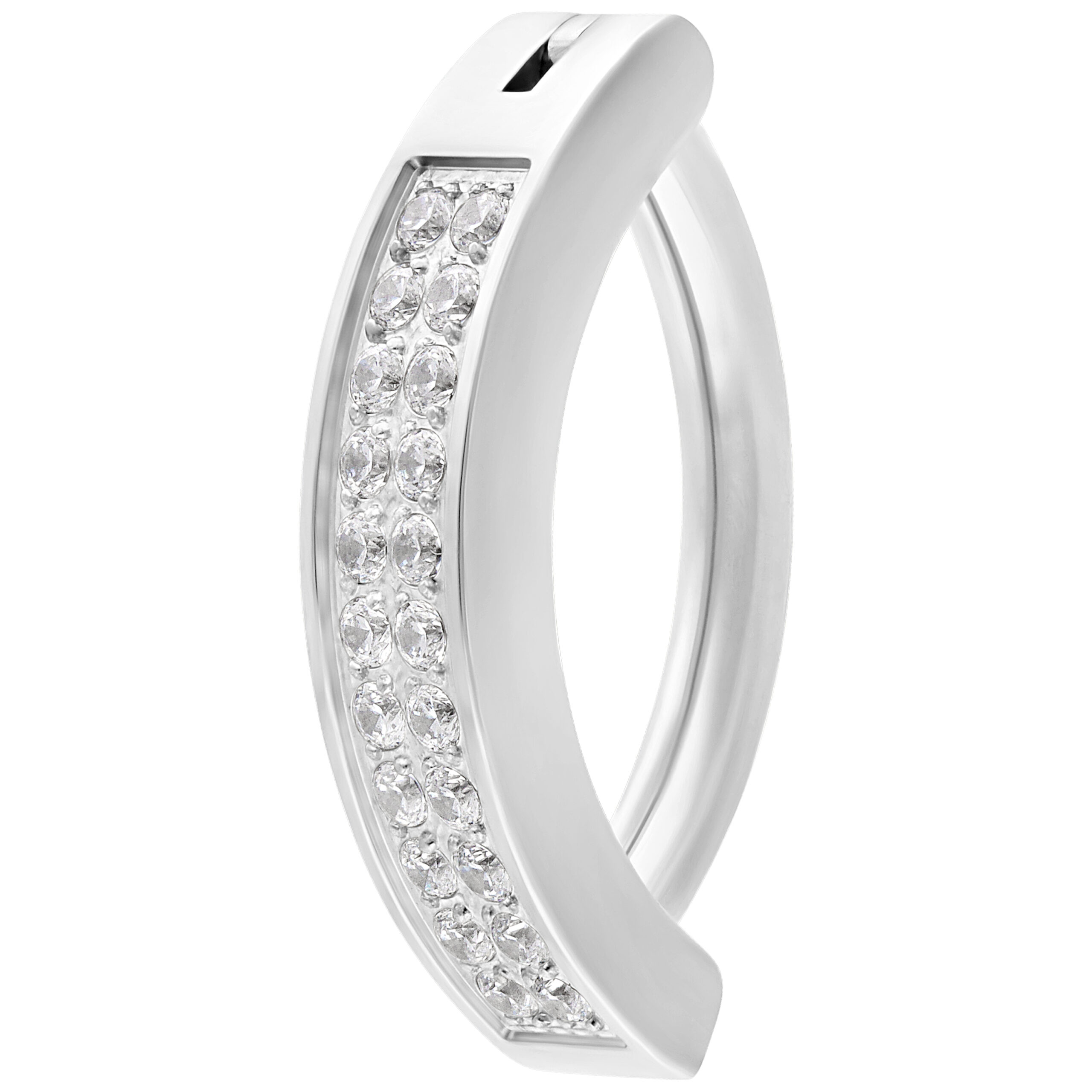 Double Crystal Belly Arch Clicker Double Crystal Belly Arch Clicker