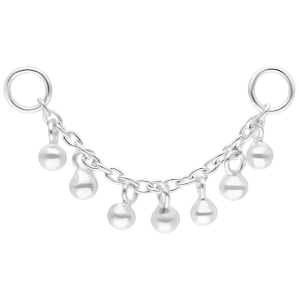 Cadena con Bolitas para Piercing