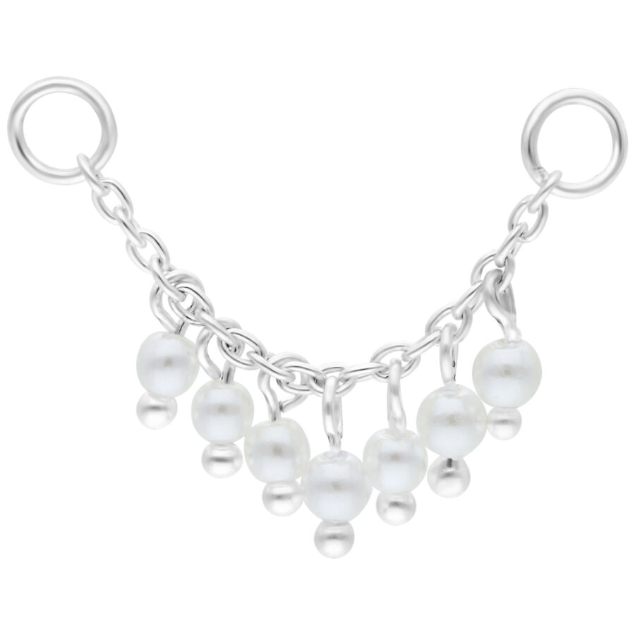 Cadena con Mini Perlas para Piercing