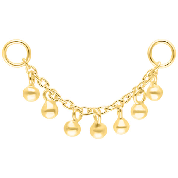 Cadena con Bolitas para Piercing