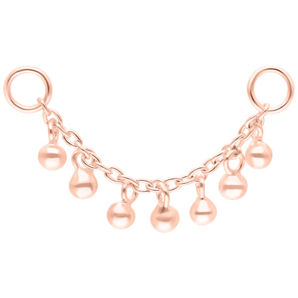 Cadena con Bolitas para Piercing