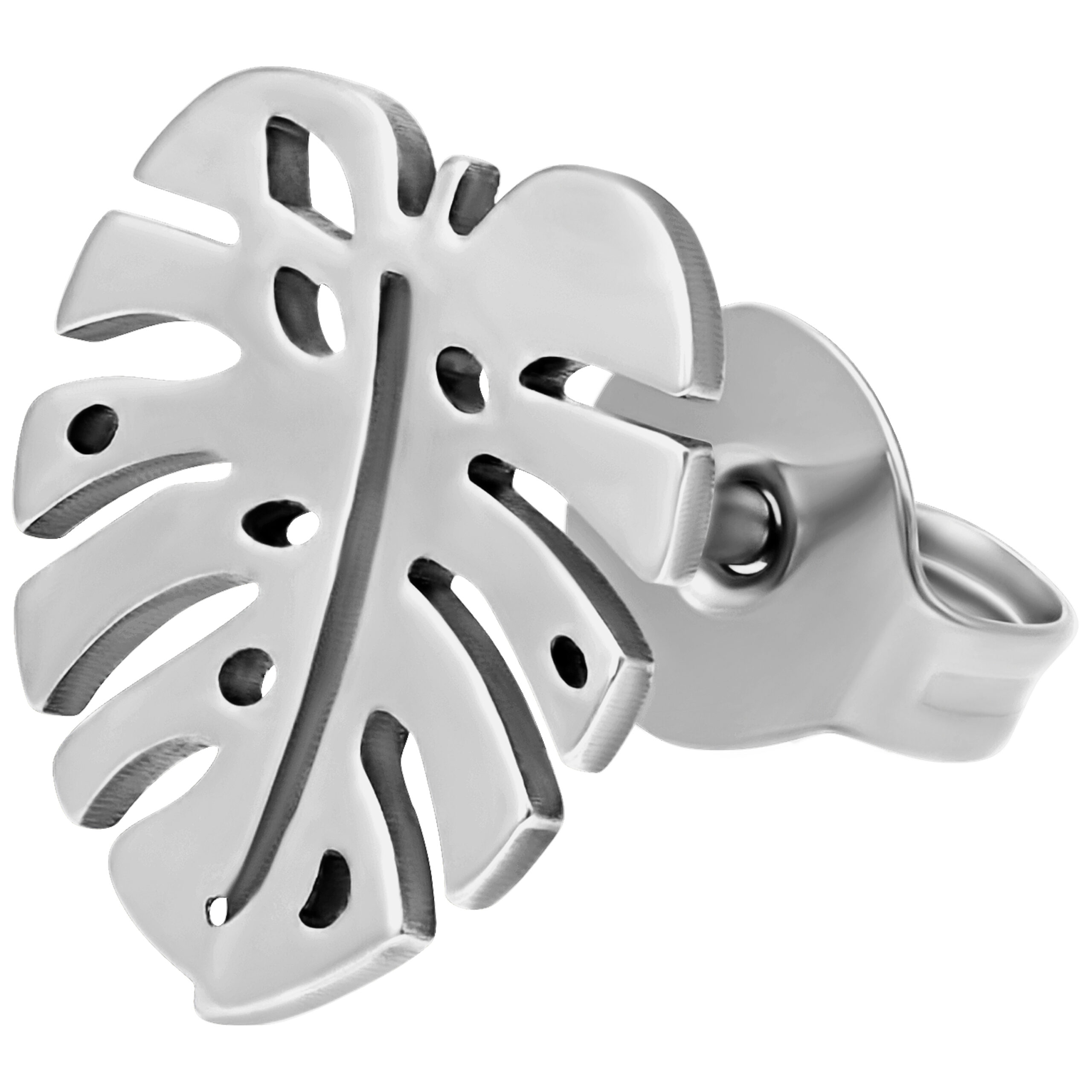 Par de Studs de Monstera Par de Studs de Monstera