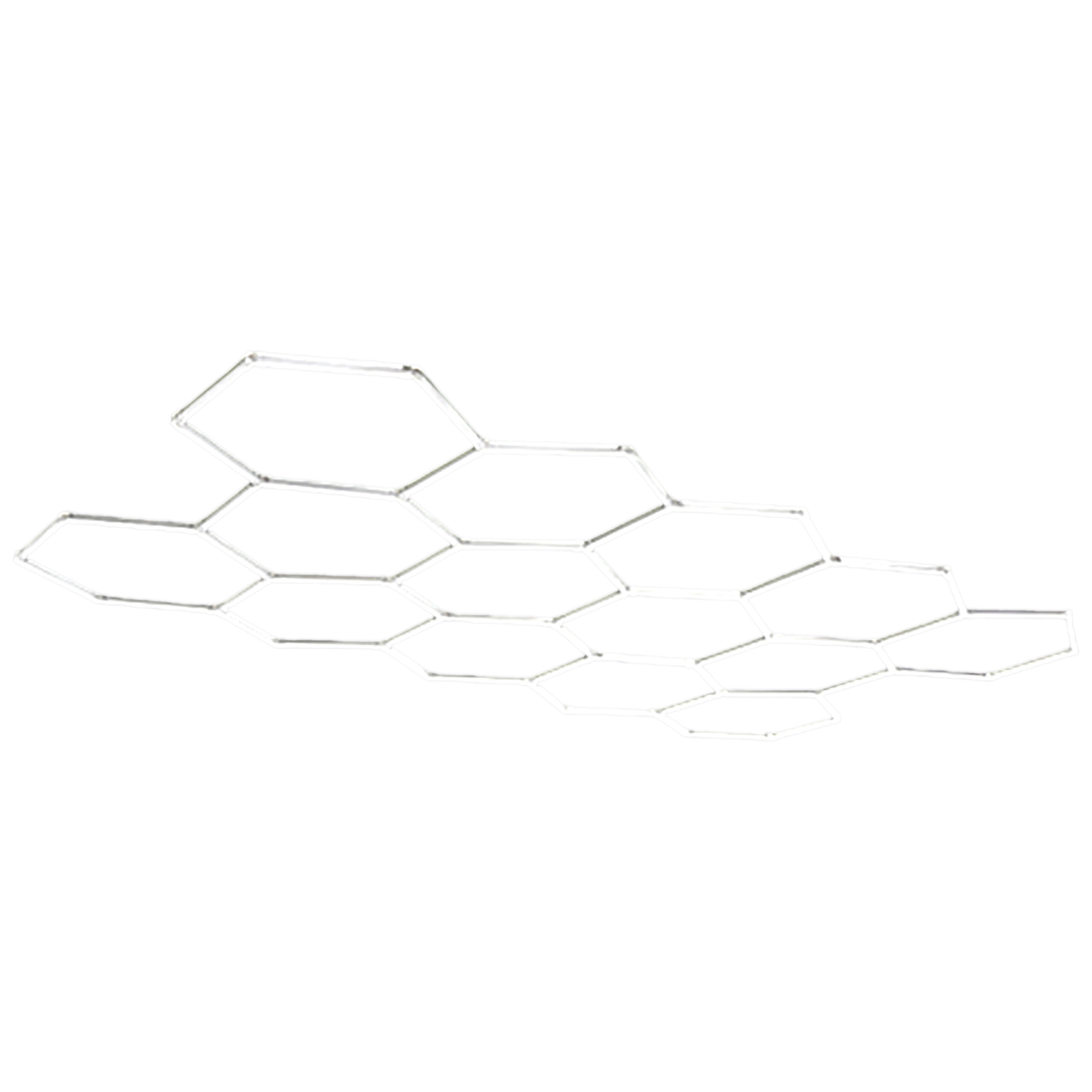 LED Light 14 Grid in Aluminium ohne Rahmen LED Lichtgitter mit 14 Waben aus Aluminium, freistehend