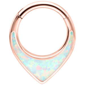 Chunky Opal Septum Clicker - Oro Rosa