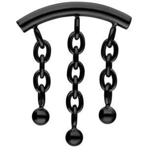 Accesorio Push Fit Hidden Helix con Cadena y Bubble - Negro