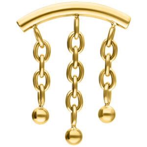 Accesorio Push Fit Hidden Helix con Cadena y Bubble - Oro