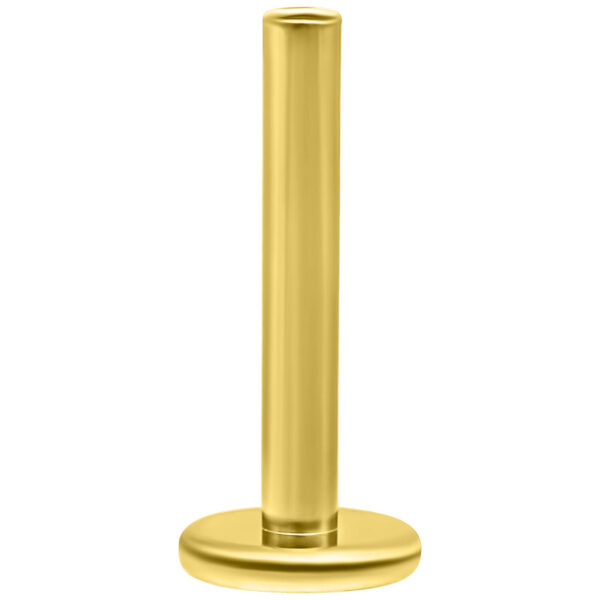 Labret de 14K Gold con Perfect Fit, longitud 8,0 mm, sobre fondo blanco