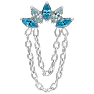 Push Fit Azure Bloom Crystal Attachment