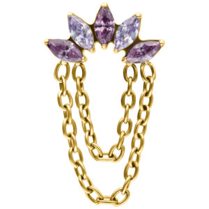 Push Fit Azure Bloom Crystal Attachment